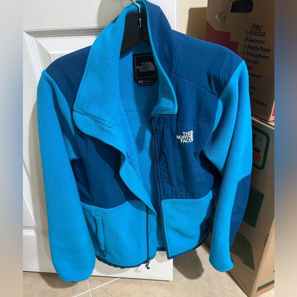 North face fleece jacket blue